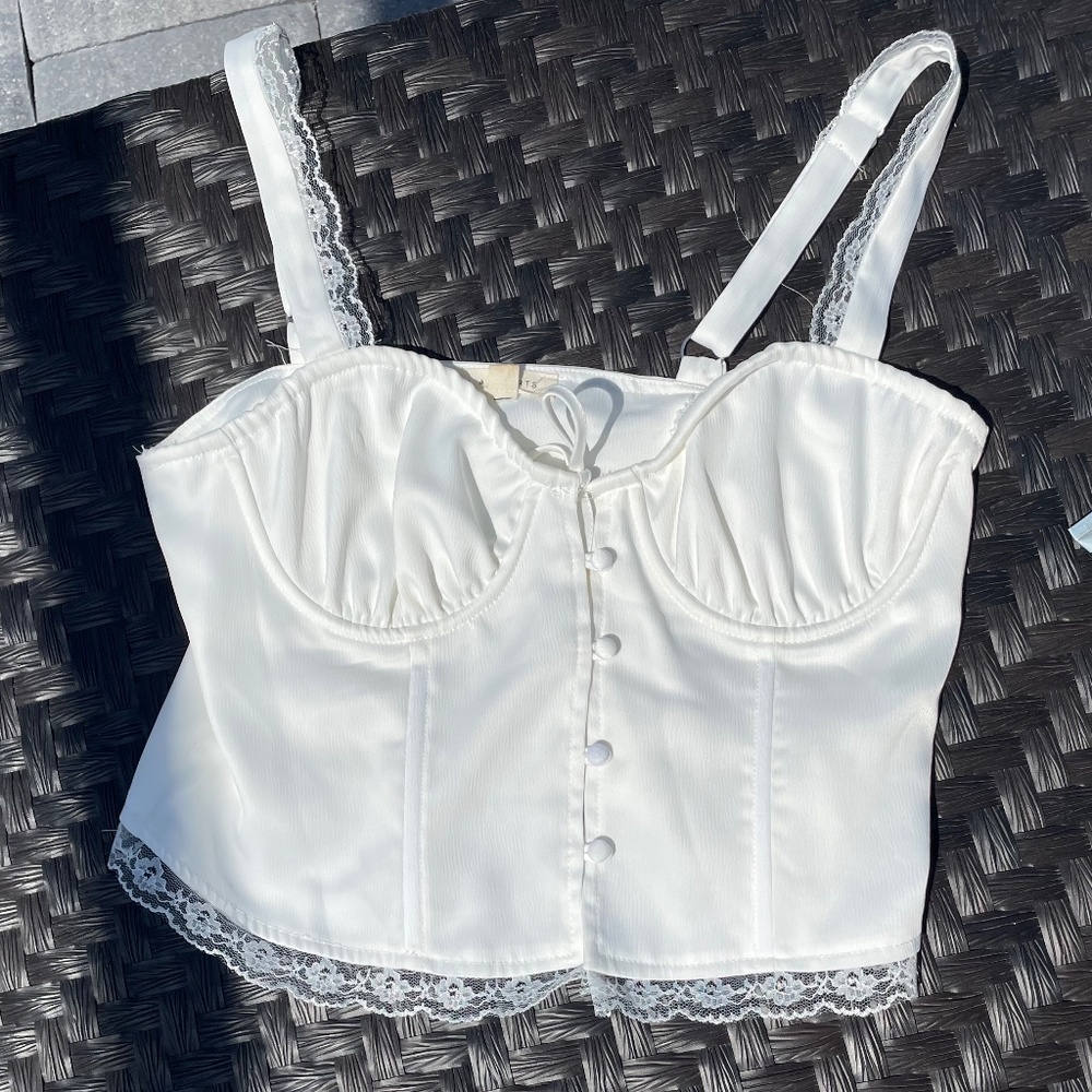 White Corset Top